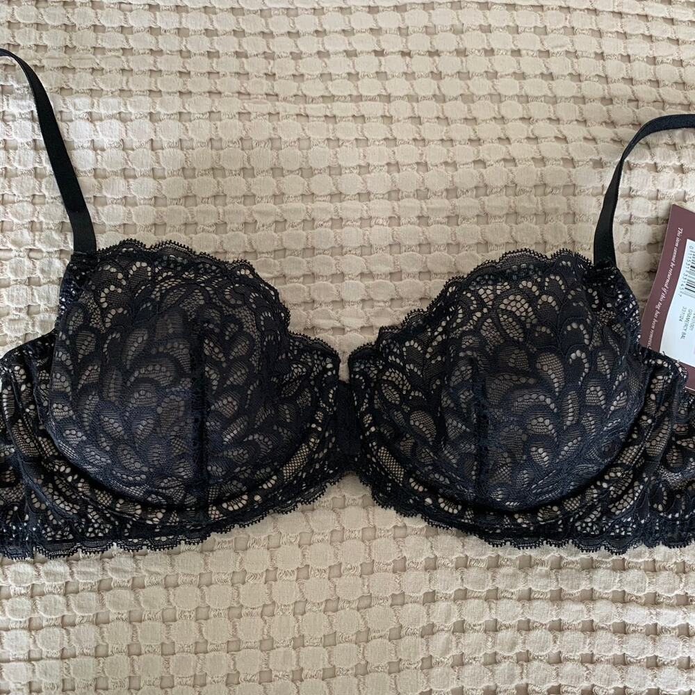 NWT 32D True & Co Gramercy Balconette Bra